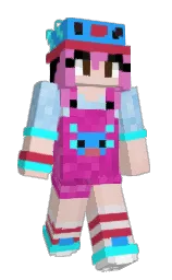 brick red and dodger blue Minecraft skin — Slim model — first worn by Matiasz_1