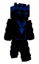 black and stratos Minecraft skin — Slim model
