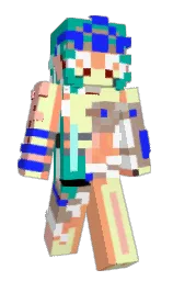 persian green and white Minecraft skin — Slim model — first worn by Tw0Day