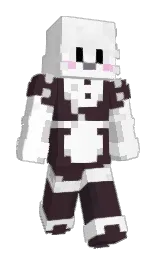 woody brown and white Minecraft skin — Slim model — first worn by Dark_Wasabi