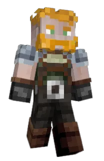 Front of Kukarek's skin