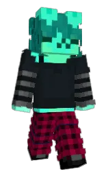 bordeaux and bunker Minecraft skin — Slim model — first worn by hhxa