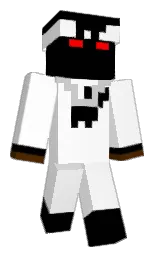 white and black Minecraft skin — Classic model