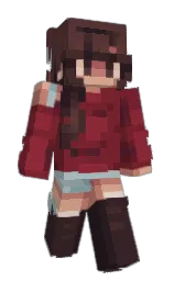 cocoa brown and crown of thorns Minecraft skin — Slim model — first worn by sofibell