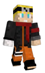 black and cod gray Minecraft skin — Classic model — first worn by FareBR