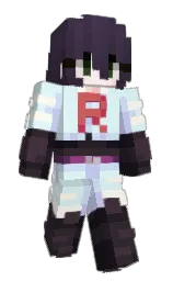 white ice and thunder Minecraft skin — Slim model — first worn by Zipinhe
