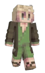 UpmostOrc's Minecraft skin wearing the Cherry Blossom cape