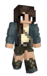 zeus and shuttle gray Minecraft skin — Slim model — first worn by AvaJC