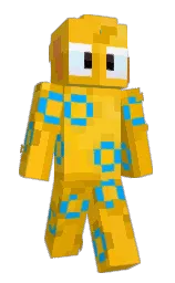 lightning yellow and corn Minecraft skin — Slim model — first worn by Malagrom