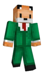 RaidTheFox's Minecraft skin wearing the Mojang Office cape