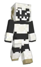 mine shaft and black Minecraft skin — Slim model — first worn by Fluffball471