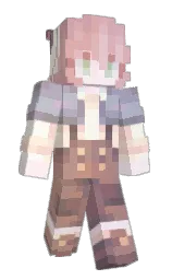 Elementia_'s Minecraft skin wearing the Aurora cape