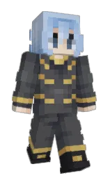 Virion__'s Minecraft skin wearing the Purple Heart cape
