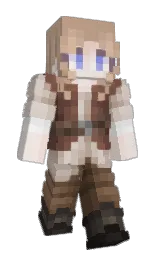 soft amber and swirl Minecraft skin — Slim model — first worn by sn0wfalling