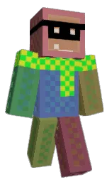 Gnutzie's Minecraft skin wearing the Migrator cape