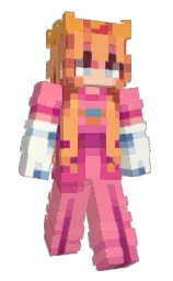 Shannnn's Minecraft skin wearing the Cherry Blossom cape