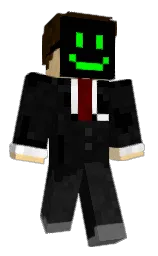 black and cod gray Minecraft skin — Classic model