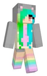 silver chalice and citrine white Minecraft skin — Classic model — first worn by pawsbi