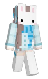 white and iceberg Minecraft skin — Slim model