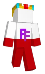 white and guardsman red Minecraft skin — Classic model