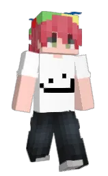 white and tuft bush Minecraft skin — Slim model — first worn by Skoofed