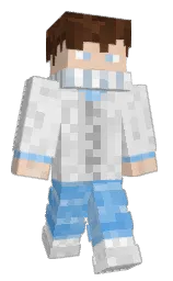 jordy blue and desert sand Minecraft skin — Classic model — first worn by Leaukes