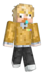 marigold and white Minecraft skin — Classic model — first worn by xingqi_