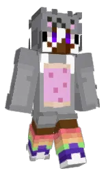 manatee and mountain mist Minecraft skin — Classic model — first worn by Nanami_Nami