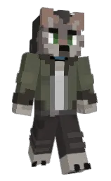 deminecrafterlol's Minecraft skin wearing the Vanilla cape