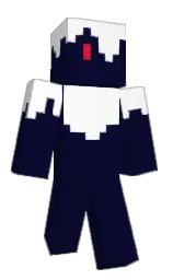 violet and white Minecraft skin — Classic model