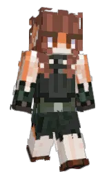 pot pourri and black Minecraft skin — Slim model — first worn by strawblvrry