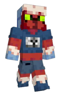 Front of acrylicArtie's skin