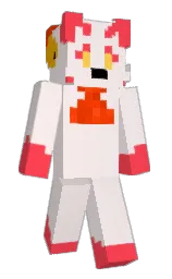 fantasy and coral red Minecraft skin — Slim model