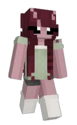 oriental pink and wine berry Minecraft skin — Slim model