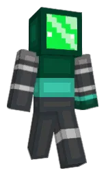 outer space and sherwood green Minecraft skin — Classic model — first worn by ConfusedToaster_