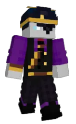 silver and bastille Minecraft skin — Classic model — first worn by Kevdechef007