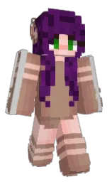coral tree and brandy rose Minecraft skin — Slim model