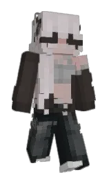 dune and pale slate Minecraft skin — Slim model