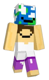 AndrewD12's Minecraft skin wearing the Builder cape
