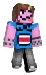 illusion and curious blue Minecraft skin — Slim model