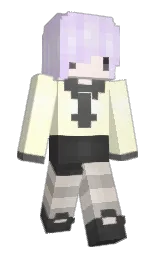 half and half and mine shaft Minecraft skin — Classic model