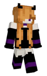 black and pearl bush Minecraft skin — Slim model