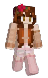 cavern pink and cioccolato Minecraft skin — Slim model — first worn by Starshine238