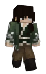 graphite and log cabin Minecraft skin — Slim model — first worn by honeyyeppie