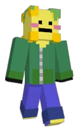 goblin and energy yellow Minecraft skin — Classic model — first worn by lemonyDooDoo
