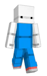 white and azure radiance Minecraft skin — Slim model — first worn by _walleye