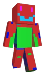 persian red and malachite Minecraft skin — Classic model