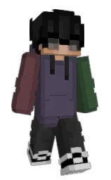 Denunciate's Minecraft skin wearing the Migrator cape