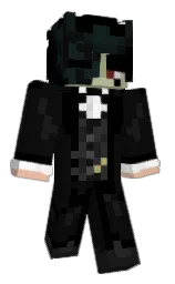 cod gray and black Minecraft skin — Classic model — first worn by WaziF