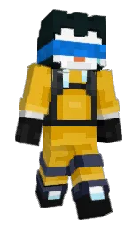 fuel yellow and aztec Minecraft skin — Classic model — first worn by TacotheL